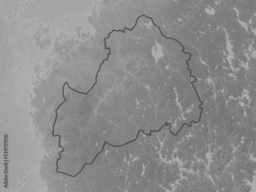 Southern Ostrobothnia, Finland. Grayscale. No legend photo