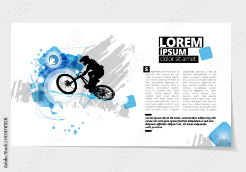 Sport concept for internet banners, social media banners, headers of websites, vector illustration 