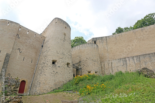 City walls in Rodemack, France	 photo