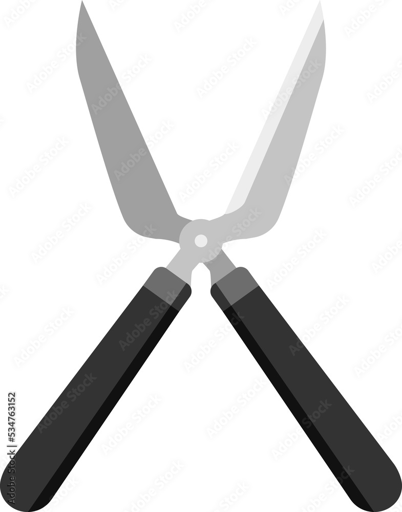 black scissors for gardening
