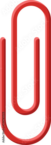 red paperclip illustration