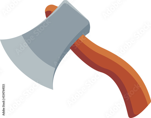 Fotografie cartoon ax with wood handle