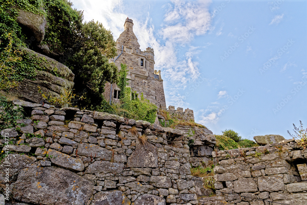 Iconic landmark of St Michael Mount - Cornwall, England