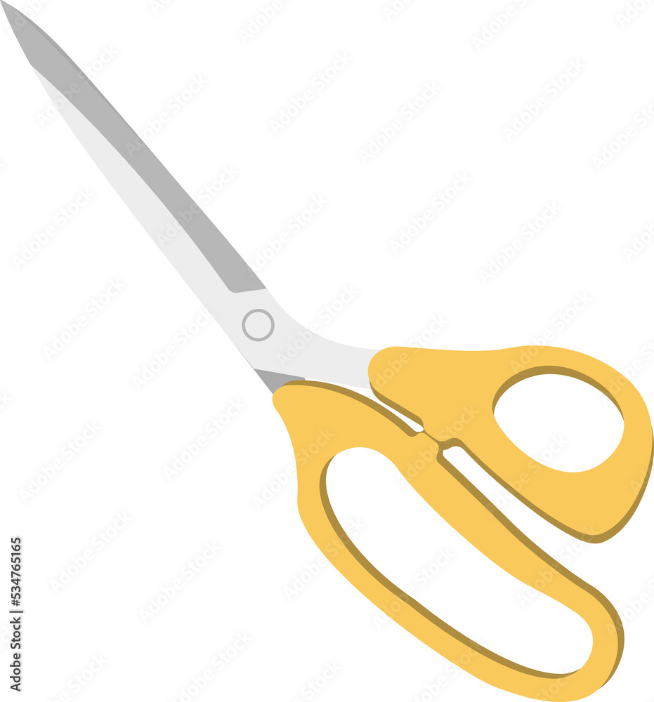 stationery yellow scissors stationery yellow scissors