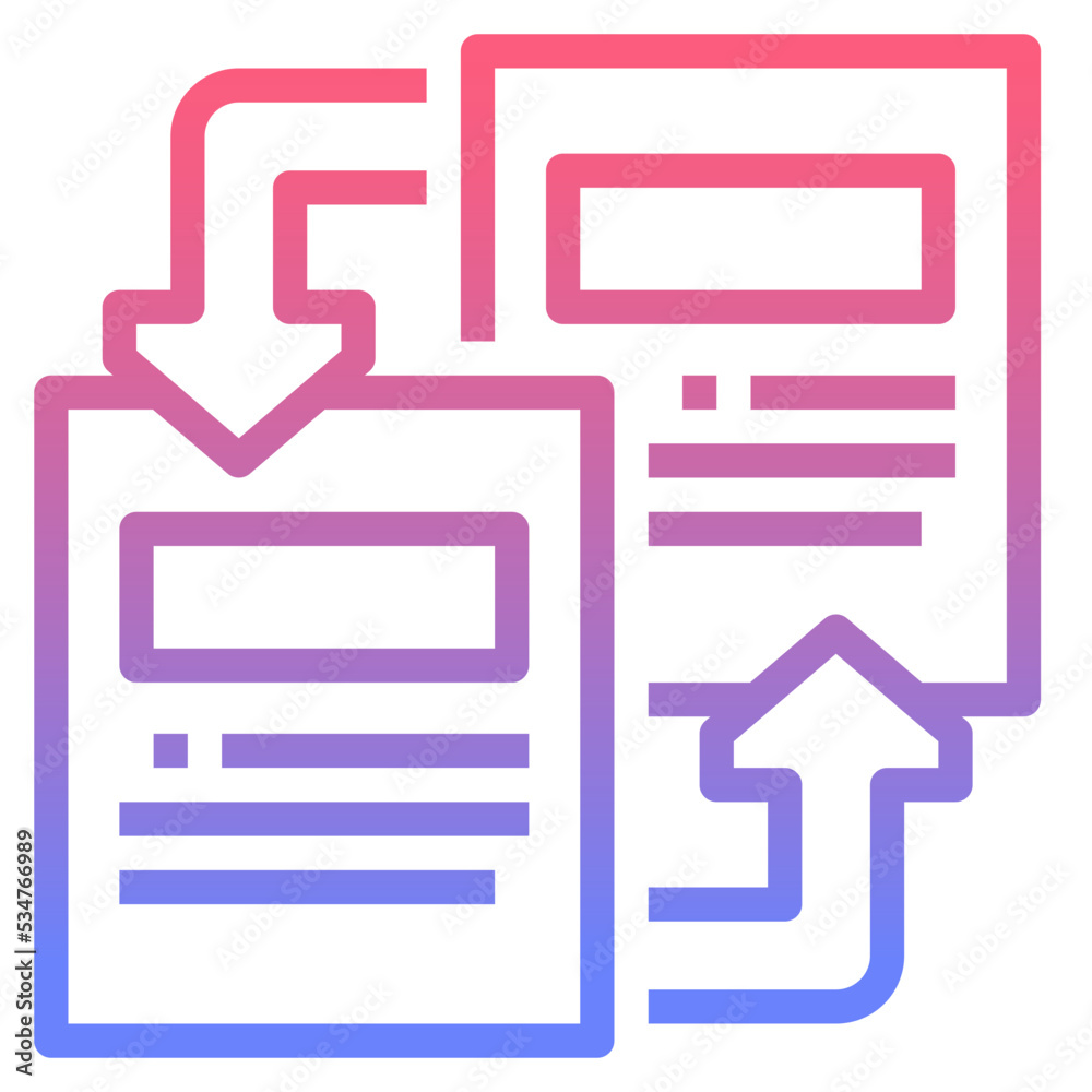 share line gradient icon share line gradient icon