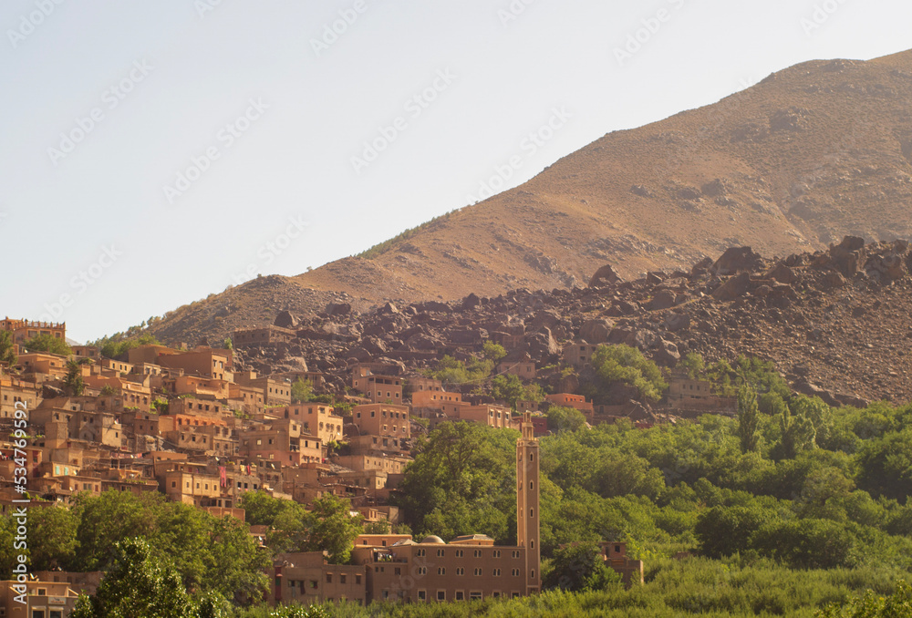 Imlil village in Atlas Mountains Morocco