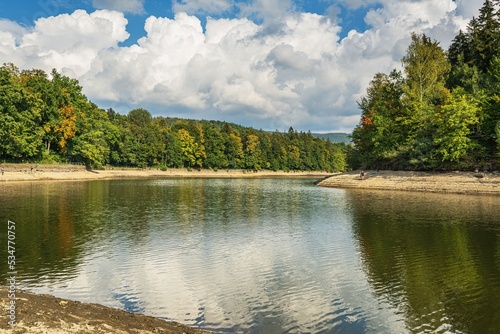 The Liberec - Harcov dam during its release in the fall of 2022 photo