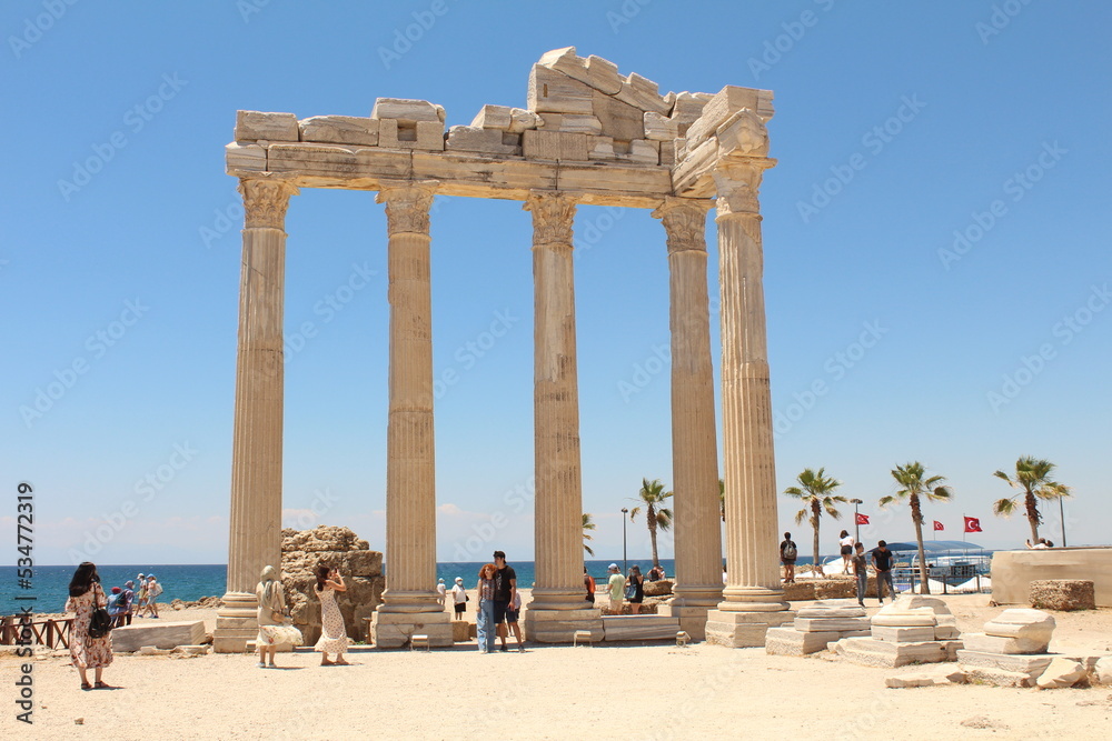 Side ancient city Apollon temple