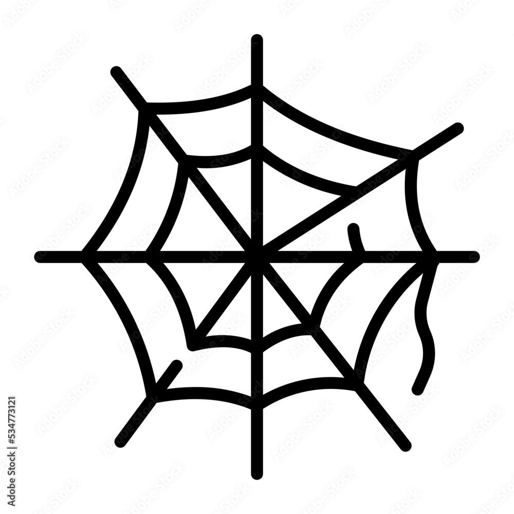 spider web line icon spider web line icon