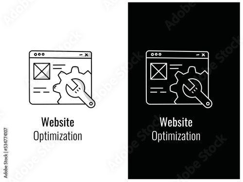Web Page Optimisation icon.