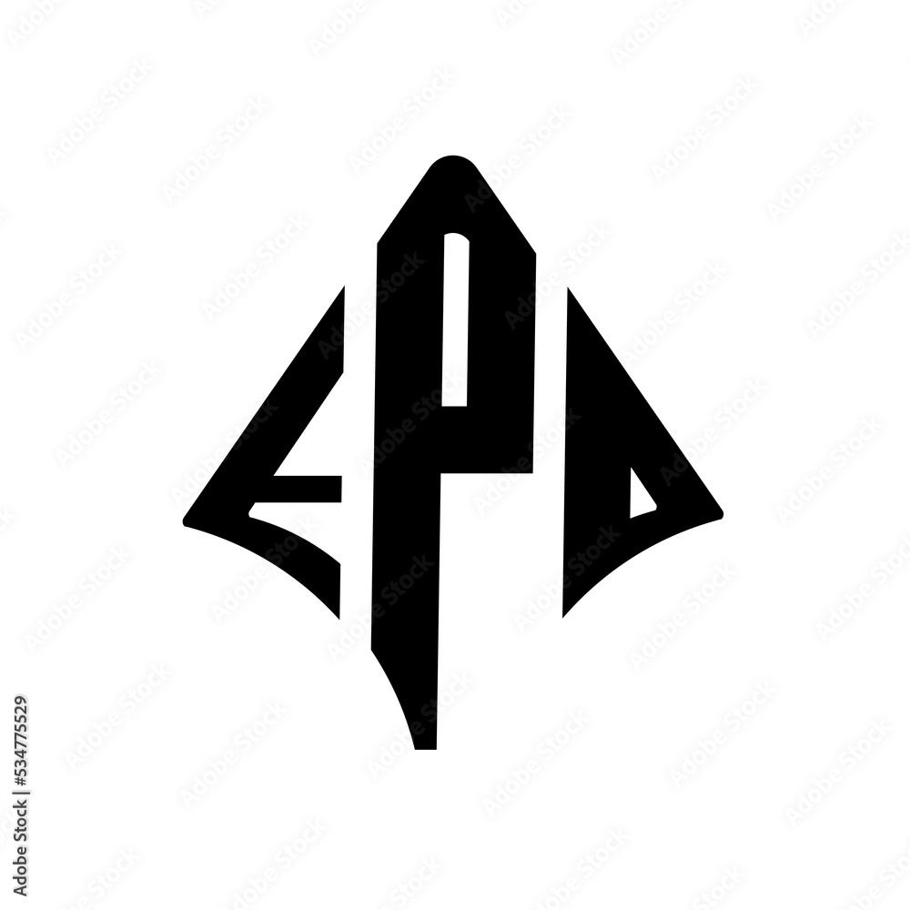 EPO logo. EPO letter. EPO letter logo design. EPO modern and creative