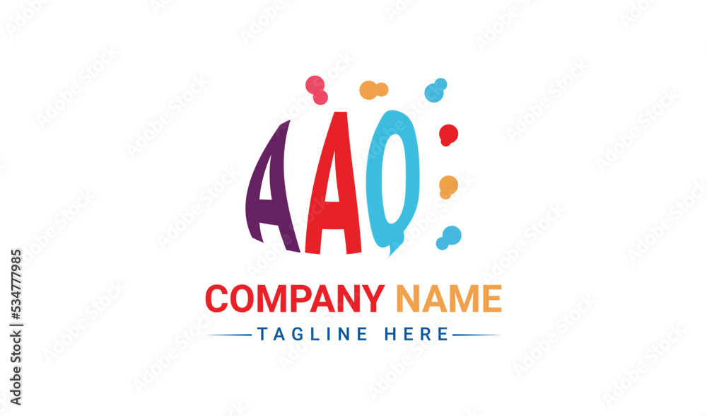 Creative three colorful letter logo design Creative three colorful letter logo design