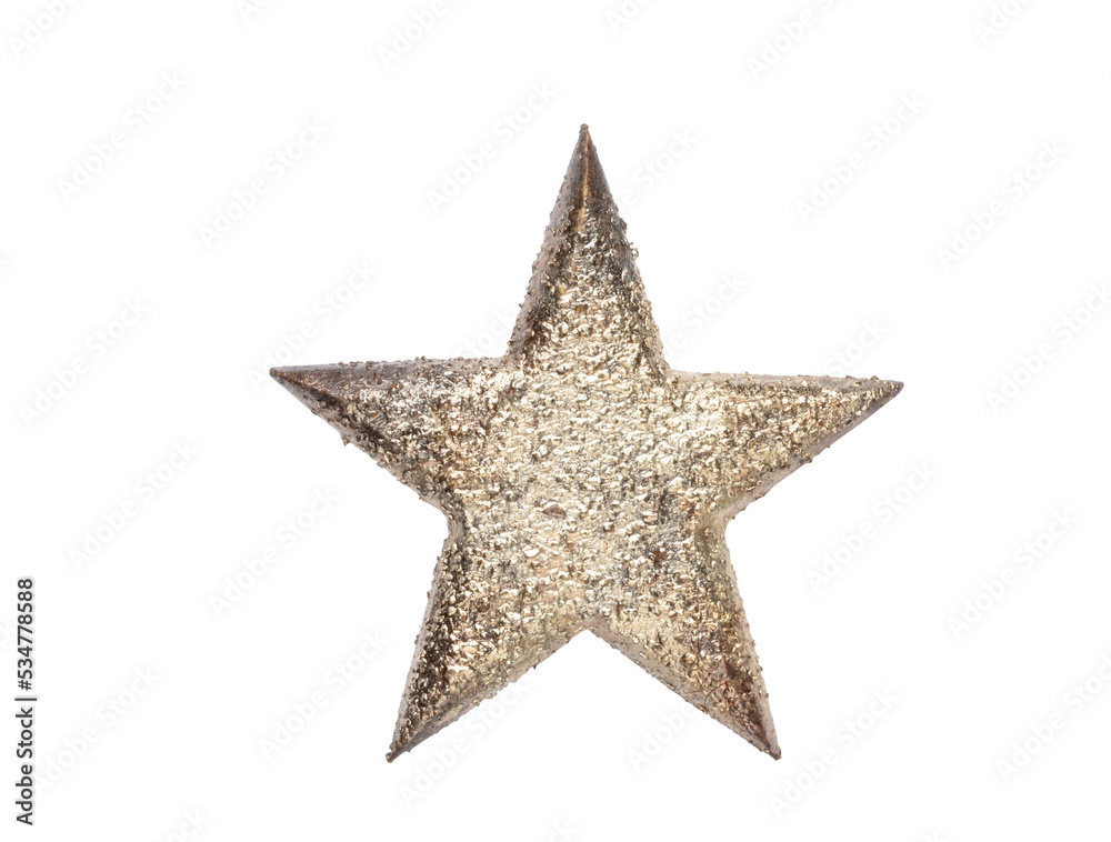Christmas tree stars decorations isolated on white background. Christmas tree stars decorations isolated on white background.