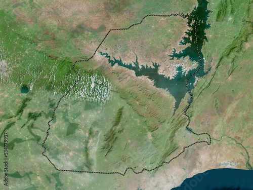 Eastern, Ghana. High-res satellite. No legend