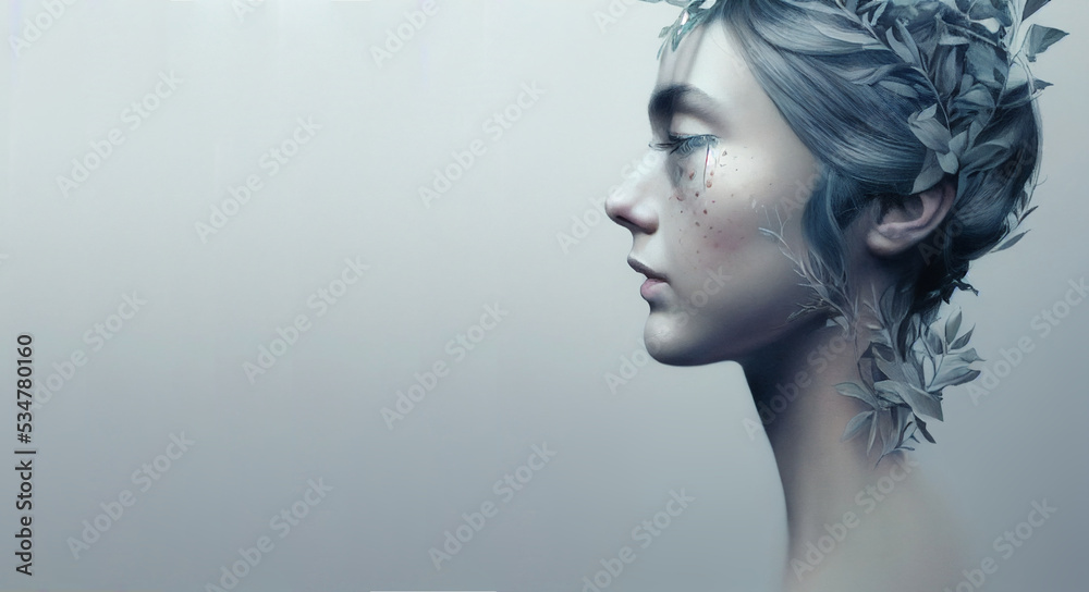 Desktop wallpaper, beautiful woman, digital illustration Desktop wallpaper, beautiful woman, digital illustration