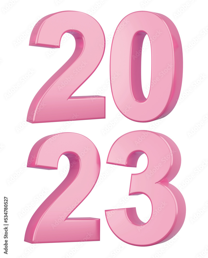 2023 concept, Happy New Year2023. Typography logo 2023 for celebration, 3D Colorful trendy text for branding, banner, cover, card, social media. 2023 concept, Happy New Year2023. Typography logo 2023 for celebration, 3D Colorful trendy text for branding, banner, cover, card, social media.