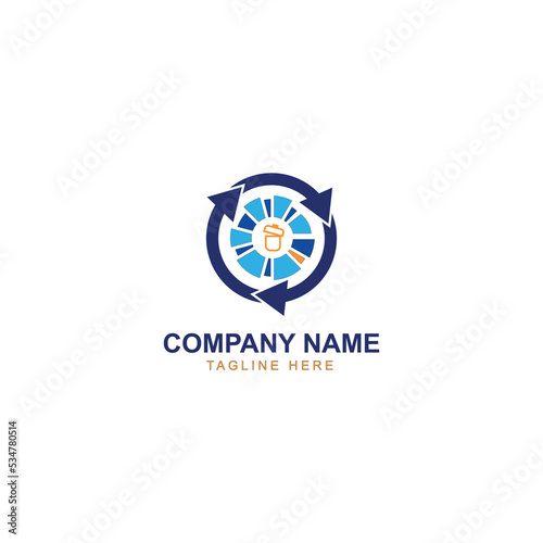 Data Recovery Logo template. Symbol, logo illustration. vector graphics.