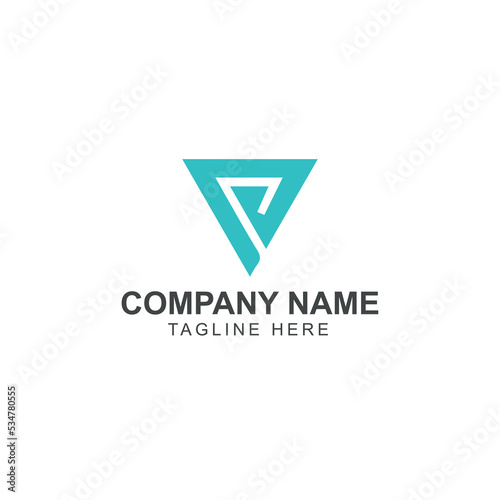 VP or PV letter logo template. VP or PV logo monogram initials letter concept.