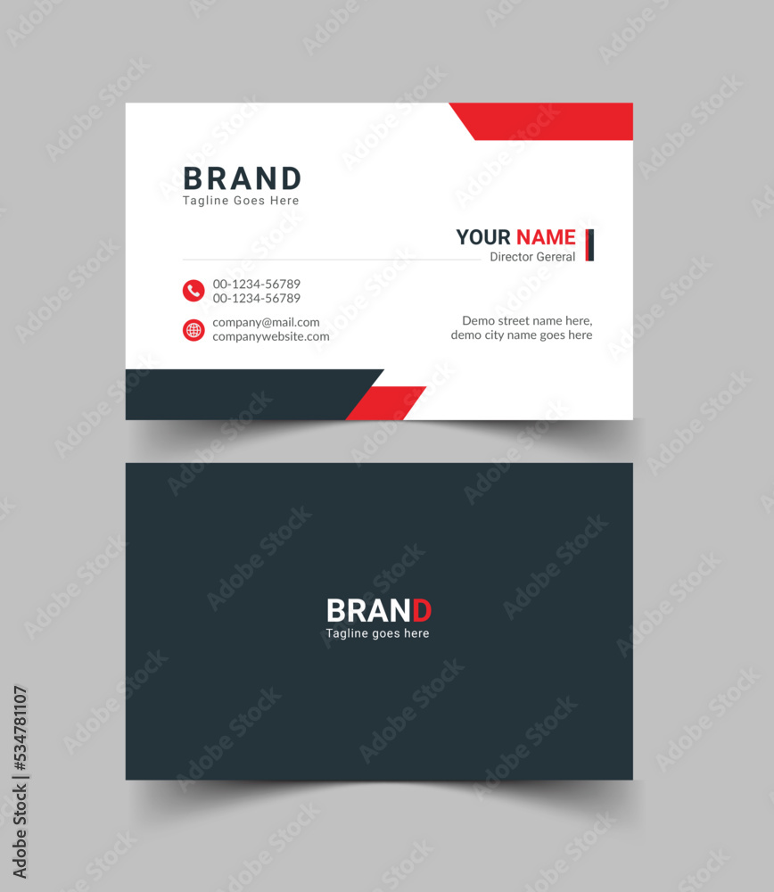 Stylish print-ready business card template design with red, gold, blue, and pink colors for man and women vector design Stylish print-ready business card template design with red, gold, blue, and pink colors for man and women vector design