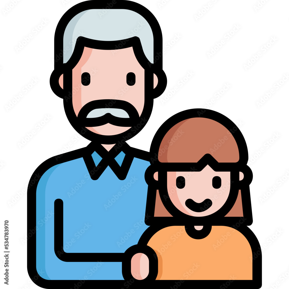 Fototapeta premium Granddaughter icon