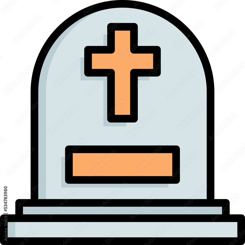 Obraz premium Tombstone icon