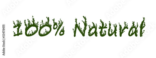 100 percent natural ,logo