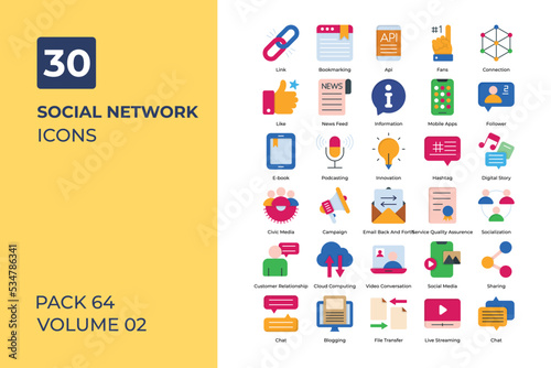 social network icons collection.