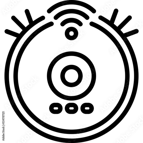 Robot vacuum cleaner icon