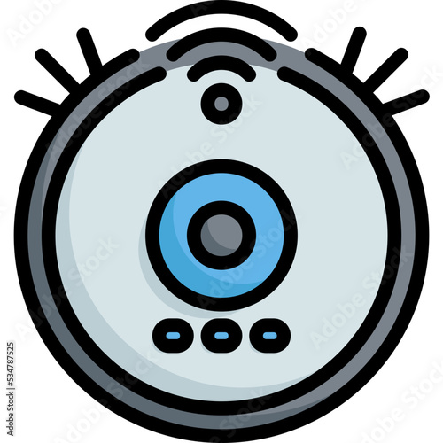 Robot vacuum cleaner icon