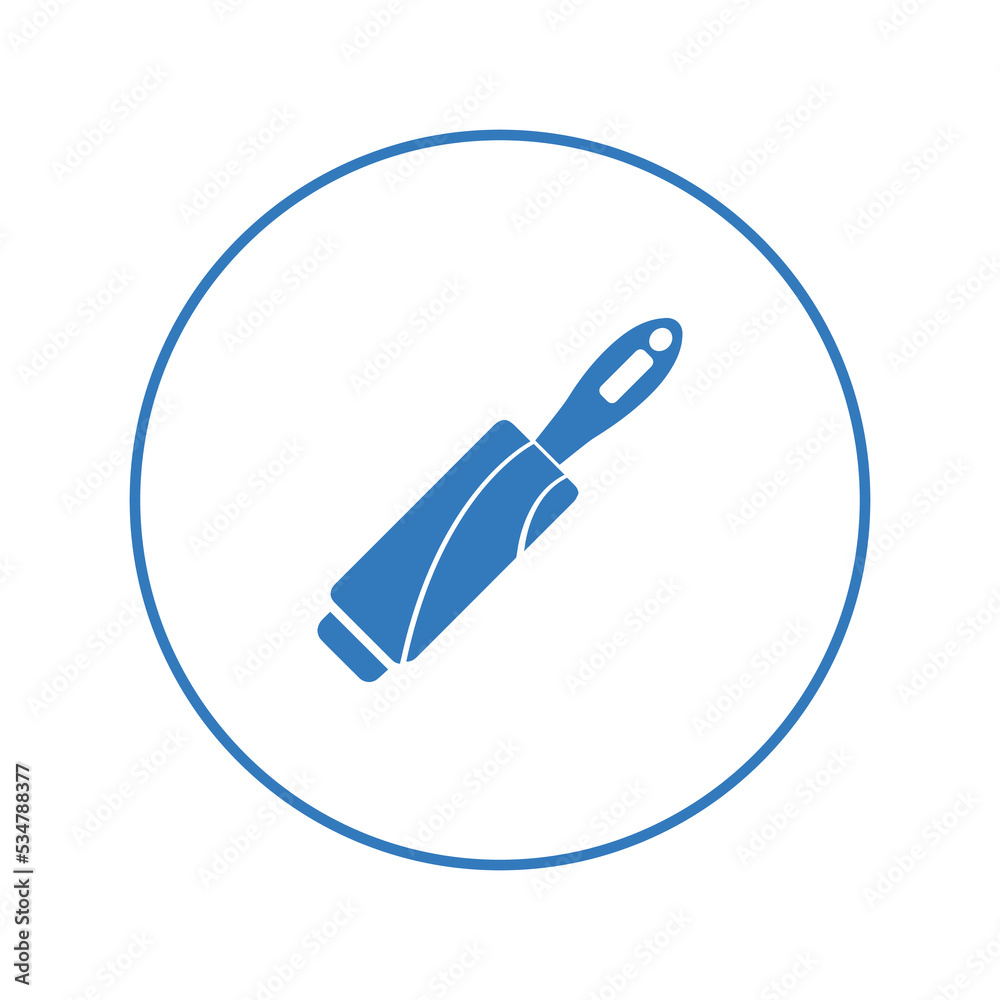Bending lint roller scroll icon | Circle version icon | Bending lint roller scroll icon | Circle version icon |
