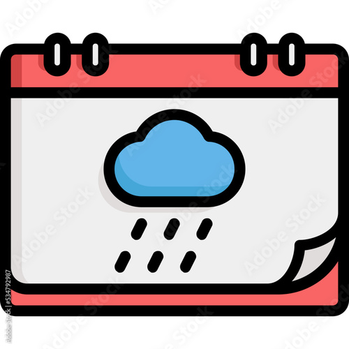 Weather calendar icon