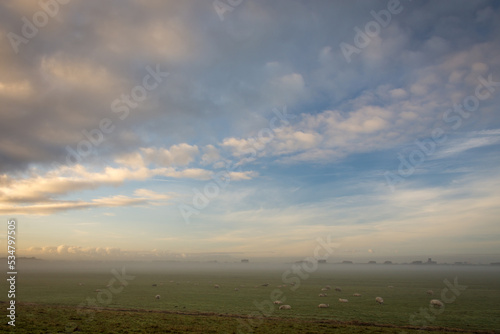Winter landscape in Zoetermeer, Netherlands (balijbos)