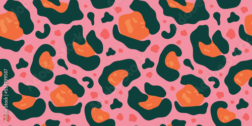 Modern leopard semless pattern. Exotic seamless vector background. Trendy safari texture. Abstract contemporary modern trendy illustration. African leopard pattern.