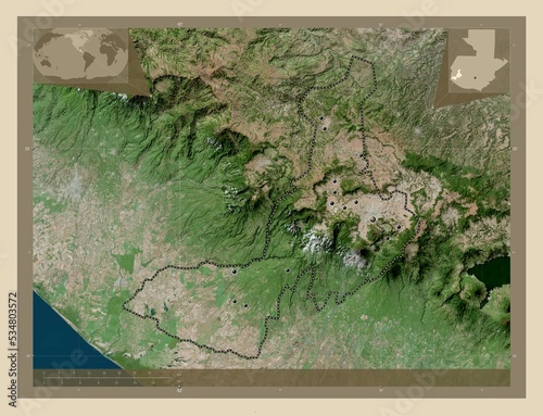 Quezaltenango, Guatemala. High-res satellite. Major cities photo