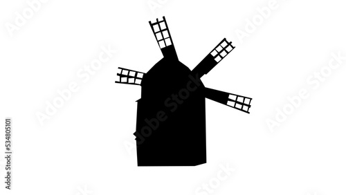 windmill silhouette