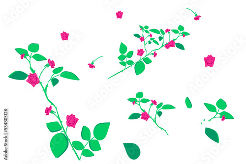 Wallpaper Mural Rose flowers Torontodigital.ca