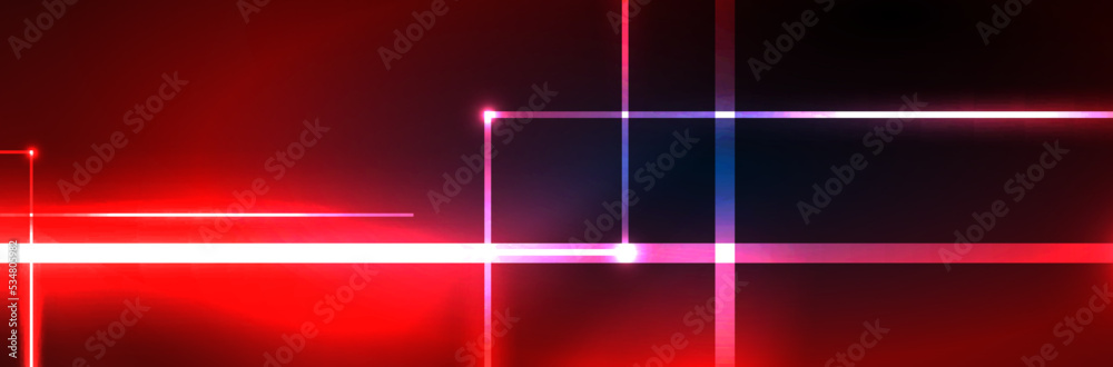 Shiny neon lights, dark abstract background with blurred magic neon light curved lines Shiny neon lights, dark abstract background with blurred magic neon light curved lines