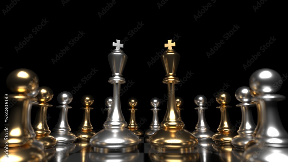Chess king. Leader success concept. Business leader concept
