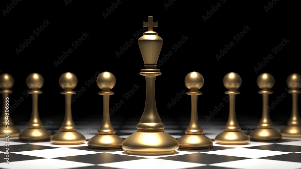 Chess king. Leader success concept. Business leader concept Chess king. Leader success concept. Business leader concept