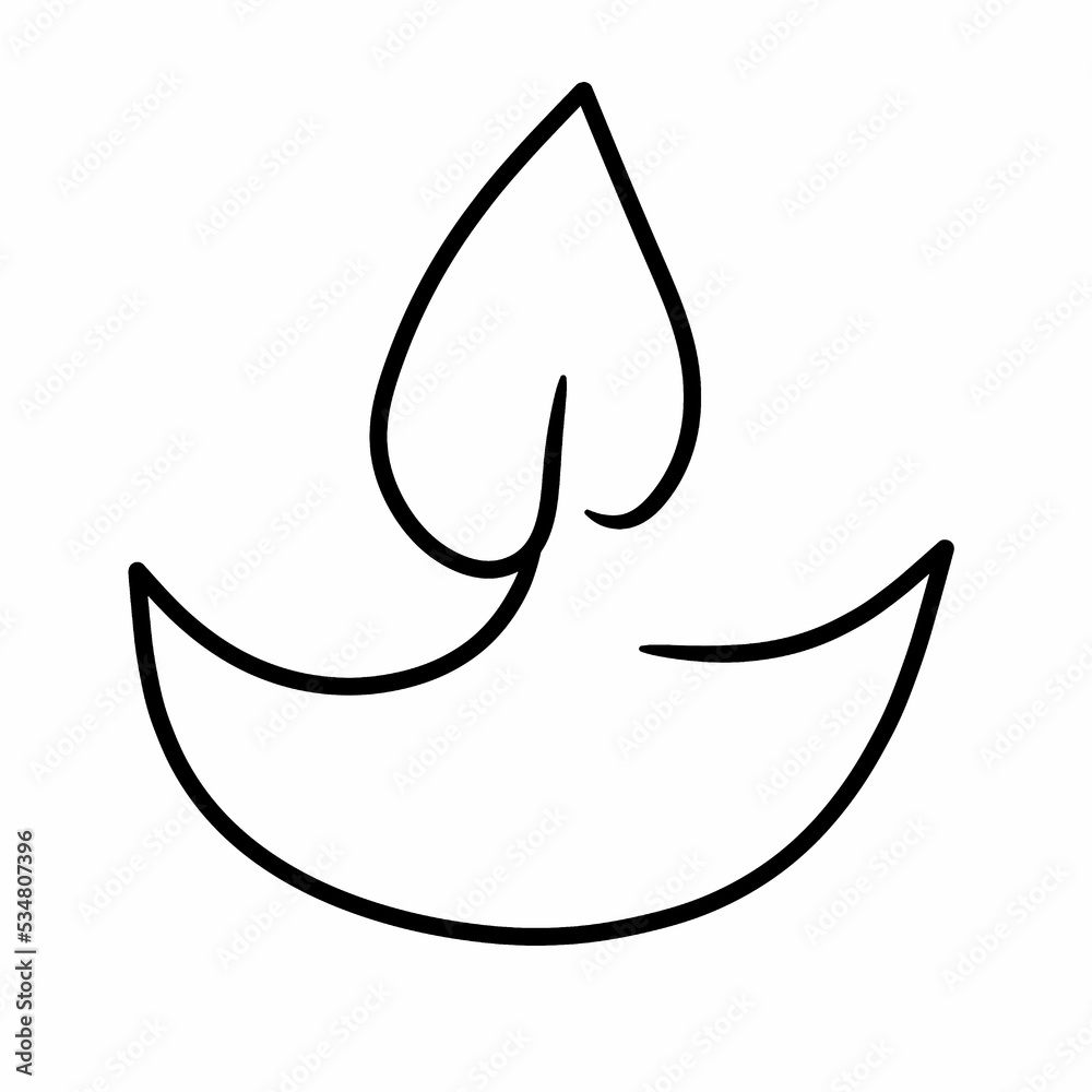 illustration of a black diwali light logo illustration of a black diwali light logo