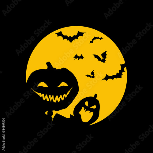 Dynie , Halloween - ilustracja wektorowa