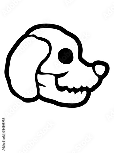 Schädel Hund Halloween Skelett 