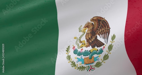 Mexico flag, Close-up