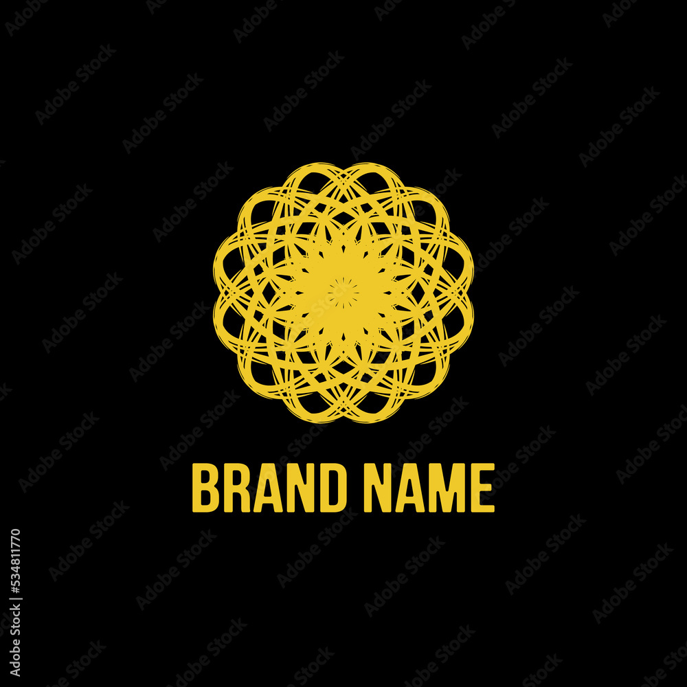 Ornamental logo design. Luxary symbol. Beautiful sign for business. vector eps10
