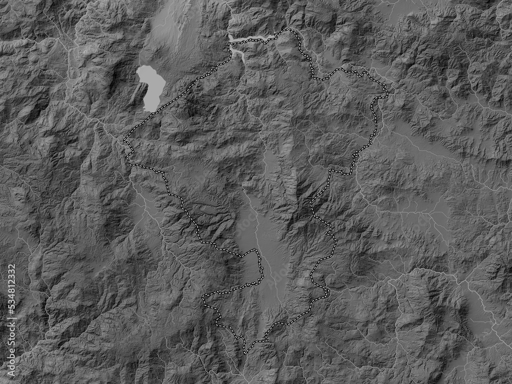 Naklejka premium Comayagua, Honduras. Grayscale. No legend