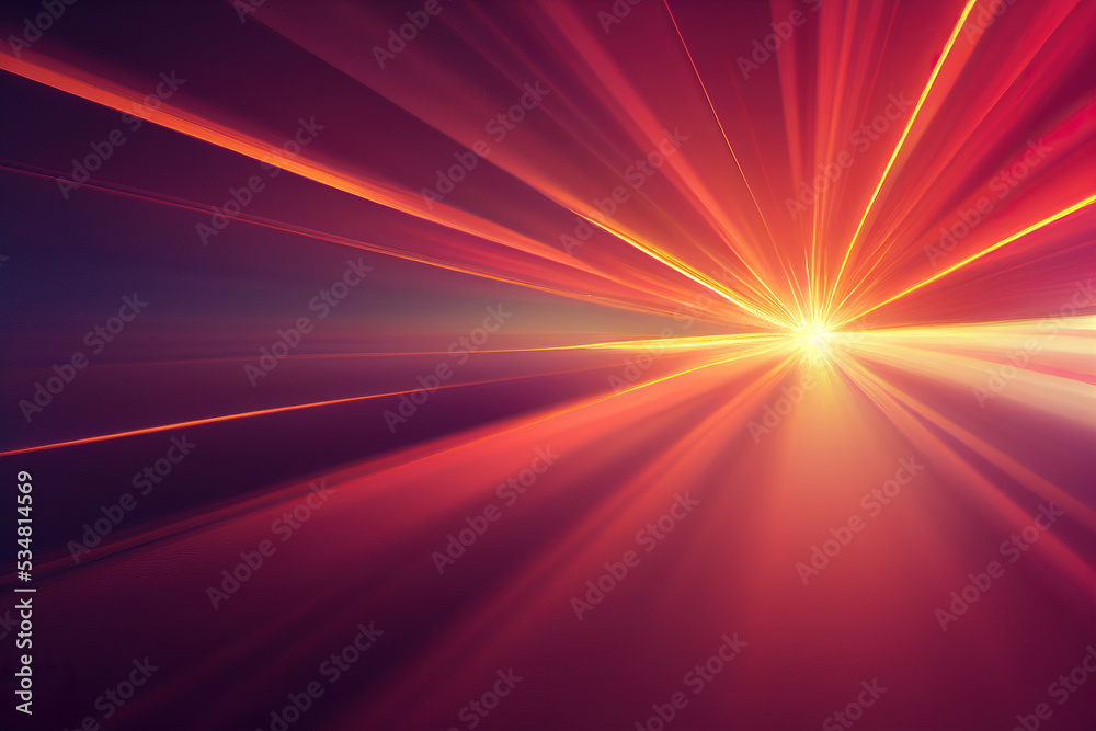 Color bright red lines diagonal stripes glowing rays neon background. Glowing neon vibrant striped colour illustration creative stylish trendy backdrop.