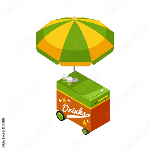 Isometric Street Cart