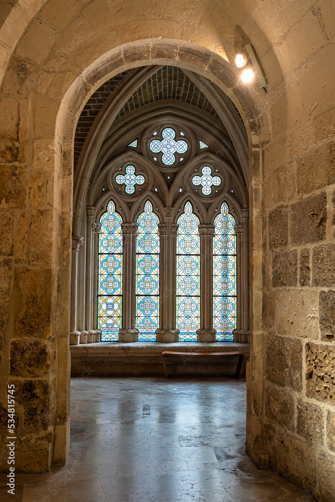 Interior of the Burgos Cathedral in Castilla y Leon, Spain. Unesco World Heritage Site.