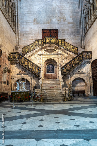 Interior of the Burgos Cathedral in Castilla y Leon, Spain. Unesco World Heritage Site. © rudiernst