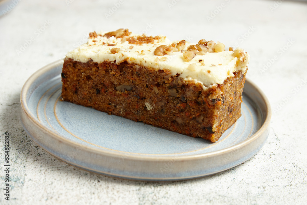 A slice of carrot cake A slice of carrot cake